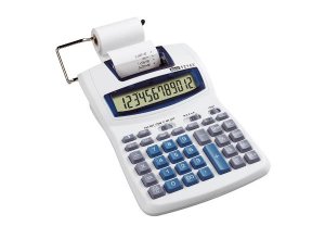 Kalkulator drukujący REXEL Ibico 1214X biało-niebieski