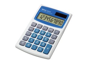 Kalkulator kieszonkowy REXEL Ibico 082X biało-niebieski