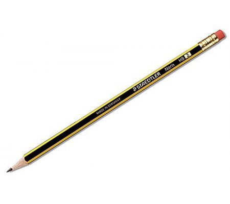 Ołówek drewniany NORIS z gumką HB, STAEDTLER