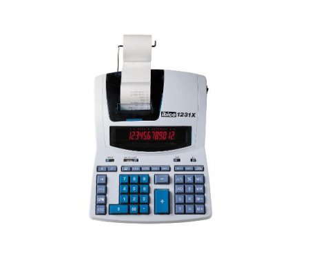 Profesjonalny kalkulator drukujący REXEL Ibico 1231X biało-niebieski